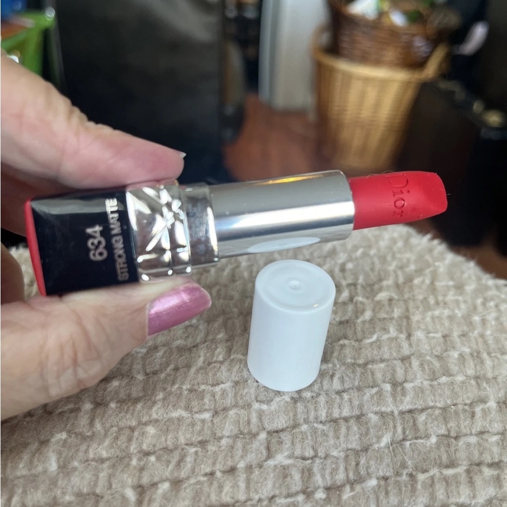 Dior Matte Lipstick Tester in Shade 634 Strong Red Matte.  New!